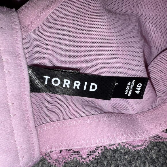 44D TORRID Peacock Lace Balconette Bra NWT - Picture 7 of 8